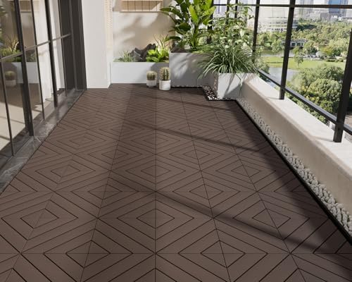 216 PCS Plastic Interlocking Deck Patio Tiles - Image 3