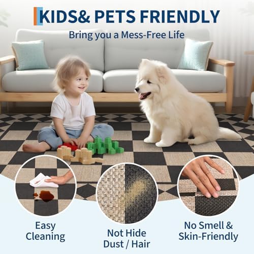 GarveeHome Easy Jute Rug 8x10 Washable Rugs - Image 7