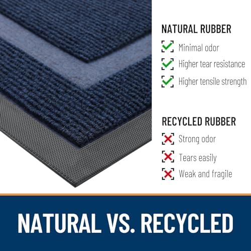 OLANLY Front Door Mat Outside 71x30, All-Season Heavy-Duty Rubber Doormat - Image 4