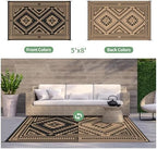 GENIMO Outdoor Rug, Waterproof Plastic Rugs - Image 4