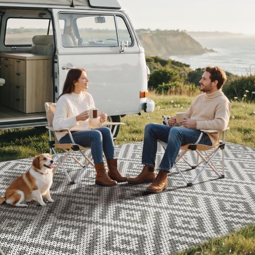 GENIMO Outdoor Rug, Waterproof Plastic Rugs - Image 4