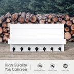 HONJIN Key Holder for Wall: Upgraded 7 Sturdy Key Hooks Easy Installation Mail - Image 5