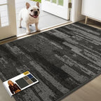 JSEI Dirt Trapper Door Mat 36"x60", Non-Slip Doormat, Light Gray by JSEI