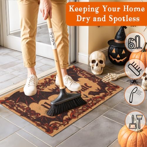 Halloween Door Mat, Gothic Unwelcome Doormat - Image 6