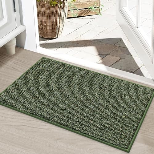 BEQHAUSE Dirt Trapper Door Mat 20" x 32", Non-Slip Washable Doormats by BEQHAUSE