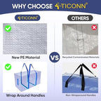 TICONN 4 Pack Extra Large Moving Bags Heavy Duty - Image 2