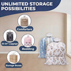 Wowfit Large Plastic Bags for Comforters & Pillows, 5 CT, 1.6 Mil - Image 5