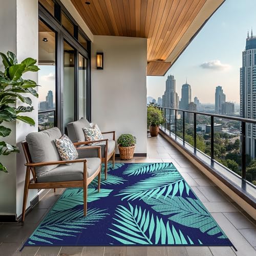 GENIMO Outdoor Rug, Waterproof Plastic Rugs - Image 4
