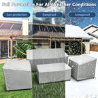 STARTWO Outdoor Furniture Cover 4 Piece Set, Regular 420D - Image 4