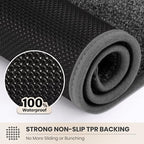 PURRUGS Area Rug, Light Grey-Dark Grey - Image 5