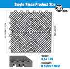 Jocoevol 36-Pcs Interlocking Tile, Non-Slip Heavy-Duty Polypropylene Splicing - Image 2
