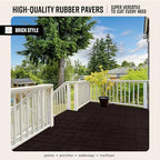 Playsafer Brick Rubber Interlocking Tiles | 16 X 16 | Easy Install - Image 3