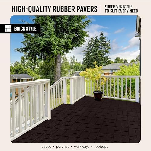 Playsafer Brick Rubber Interlocking Tiles | 16 X 16 | Easy Install - Image 3