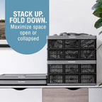 CleverMade Collapsible Utility Crate - 45L - Stone - Image 6