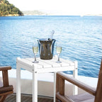 LZRS 24" Double Adirondack Outdoor Side Table, Pool Composite Patio Table - Image 2