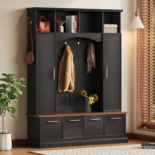 Merax 59" Farmhouse Hall Tree by Merax