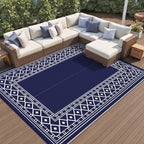 GENIMO Outdoor Rug, Waterproof Plastic Rugs by GENIMO