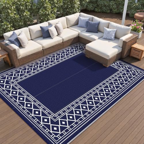 GENIMO Outdoor Rug, Waterproof Plastic Rugs by GENIMO