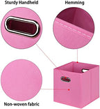 Black Foldable Storage Cubes Bins, Fabric Storage Box Cubes Organizer Baskets - Image 7