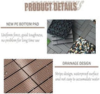 10pcs Interlocking Patio Deck Tiles，decking Boards Outdoor Waterproof，12"x12" - Image 3