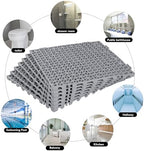 12PCS Interlocking Drainage Mat, Cushioning Floor Tiles Mats - Image 7