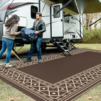 GENIMO Outdoor Rug, Waterproof Plastic Rugs 10'x20' - Image 2