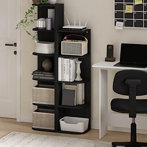 Furinno PASIR Book Shelf, 5-Tier Corner Bookshelf - Image 2