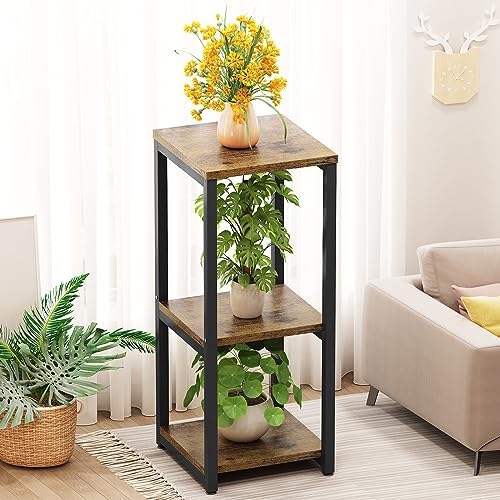 3 Tier Plant Stand Indoor Corner Tall Square Shape Plant Shelf - Image 2