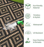 GENIMO Outdoor Rug, Waterproof Plastic Rugs - Image 5