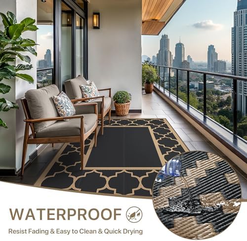 GENIMO Outdoor Rug, Waterproof Plastic Rugs - Image 5