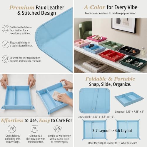 UnionBasic Medium Jewelry Tray for Rings Watches Earrings, Entryway Catchall - Image 2
