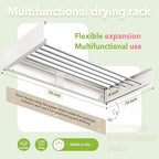 ZdwCyl Wall Mounted Drying Rack, 32 inches, Clothes Drying Rack, Laundry Drying - Image 3
