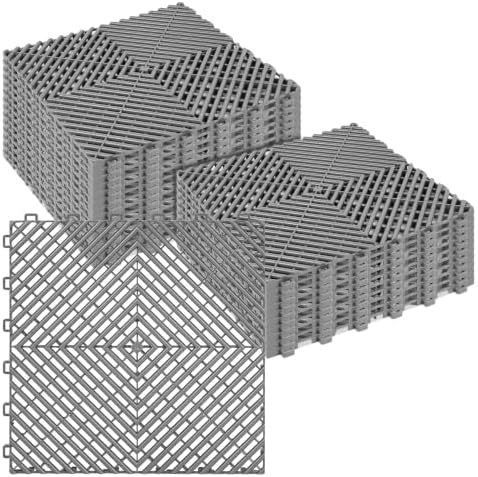 ToLanbbt Interlocking Drainage Tiles 12" x 12" Modular Interlocking Cushion by ToLanbbt