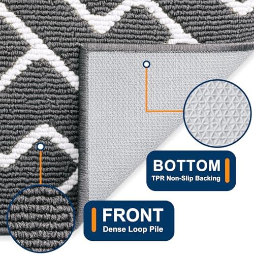 OLANLY Front Door Mat 36x24, Low-Profile Easy Clean Doormat - Image 4