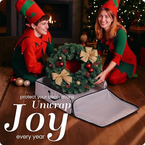 Handy Laundry 5-Pack Wreath Storage Bag, Large Moving Bags - Image 2