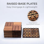 Solid Acacia Wood Interlocking Deck Tiles - Image 3