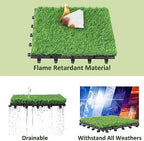 PrimeZone 108 Packs Interlocking Artificial Grass Tiles - Image 5