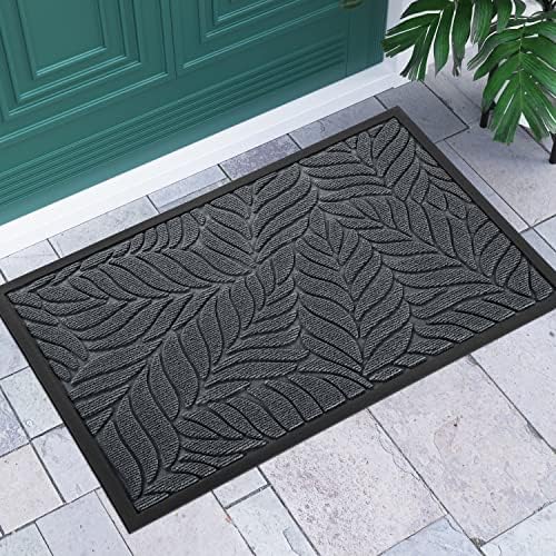 Yimobra Leaf Pattern Door Mat, 36 x 24 in by Yimobra
