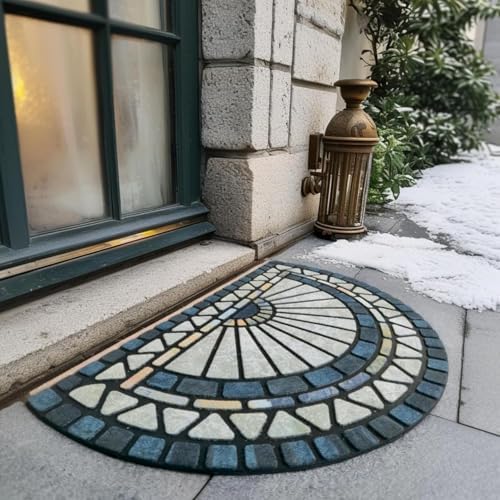 CHICHIC Front Door Mat 24"x36" Outdoors Heavy Duty Rubber Mat - Image 2