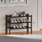 ROMGUAR CRAFT 3 Tier Bamboo Shoe Rack - Image 6