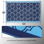 SAND MINE Reversible Mats, Plastic Straw Rug, Modern Area Rug, Large Floor Mat - Image 2