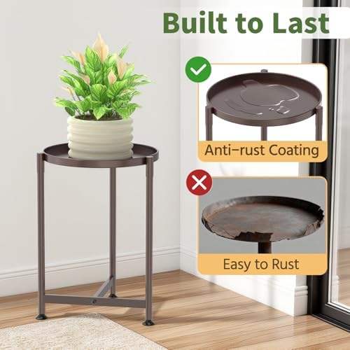 LASZOLA Metal Small Plant Stand Indoor Tall - Image 3