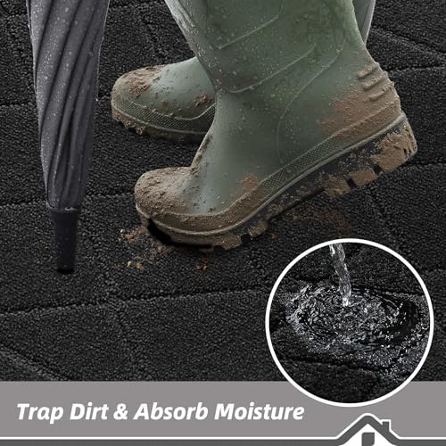BEQHAUSE Dirt Trapper Door Mat 32" x 72", Doormat Non-Slip - Image 3
