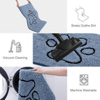 Smiry Dog Door Mat for Muddy Paws, Absorbent Non Slip Dirt Trapper - Image 6