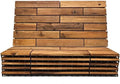 Majestick Goods 6-Pack Longboard Acacia Wood Interlocking Deck Tiles by MajestickGoods