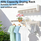Wall Mounted Clothes Drying Rack 27 inches, Foldbale Laundry Drying Rack 6 Rods - Image 6