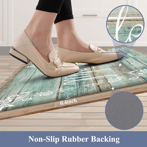 HEBE Anti Fatigue Kitchen Mat Set of 2, Cushioned Kitchen Mats - Image 5