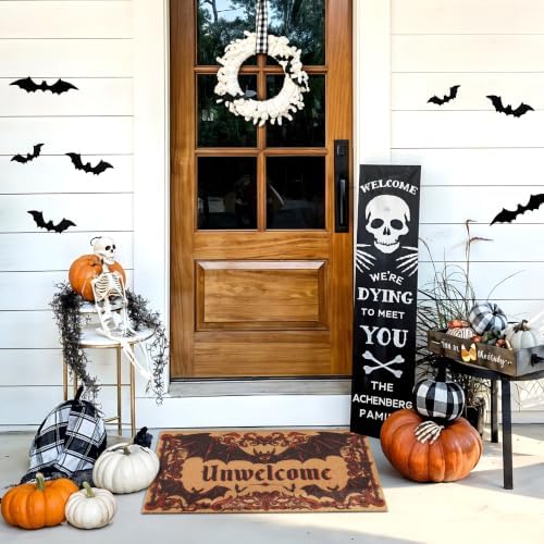 Halloween Door Mat, Gothic Unwelcome Doormat - Image 2