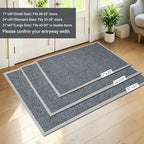 Braided Doormat Grey 24"x35" - Image 2
