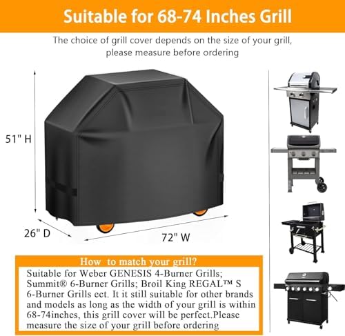 Aoretic 72-inch BBQ Gas Grill Cover - Image 2